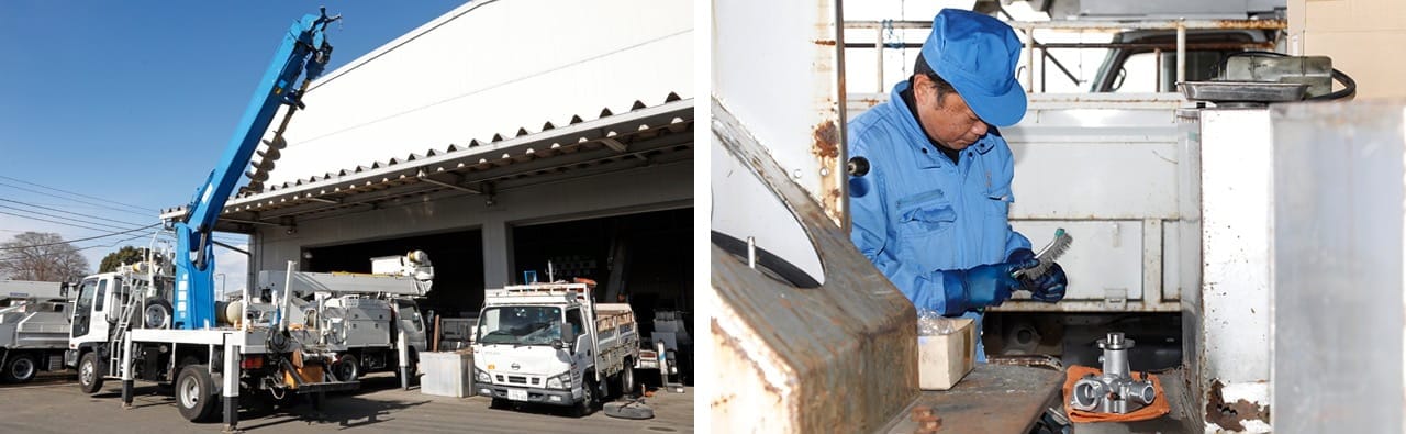 法人の高所作業車の整備